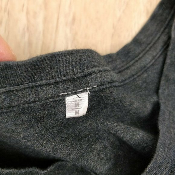 Lululemon Mens Size M Athletic Gym Running V-Neck Short Sleeves Gray T-Shirt Top - Picture 6 of 6